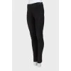 Suede black trousers