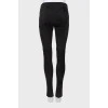 Suede black trousers