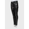 Black pants with silver hardware