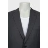 Men's gray wool jacket