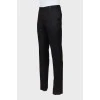 Men's wool and cashmere trousers