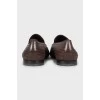 Men's woven leather loafers