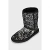 UGG boots with silver sequins