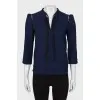 Dark blue blouse with tag