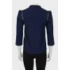 Dark blue blouse with tag