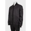 Men's reversible bomber jacket with tag