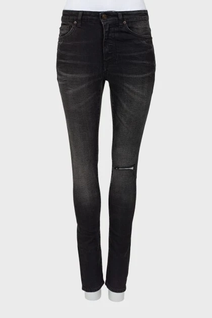 Black jeans with tag