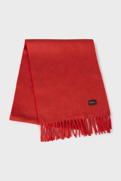 Cashmere red scarf