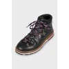 Men's leather lace-up boots
