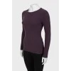 Ribbed cashmere long sleeve