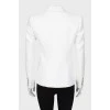 White jacket with silver buttons