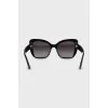 Black sunglasses with logo