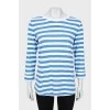 Striped long sleeve with 3/4 sleeves
