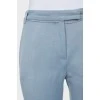 Mid-waist blue trousers