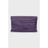 Textile clutch with drapery