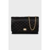 Black quilted crossbody bag