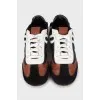 Men's sneakers made of leather and suede