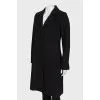 Black fitted coat