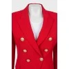 Red wool jacket