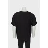Men's black loose fit T-shirt