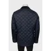 Men's blue quilted jacket