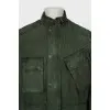 Men's green jacket with pockets