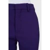 Purple tapered trousers