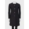 Navy blue fitted coats