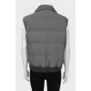 Gray men's vest