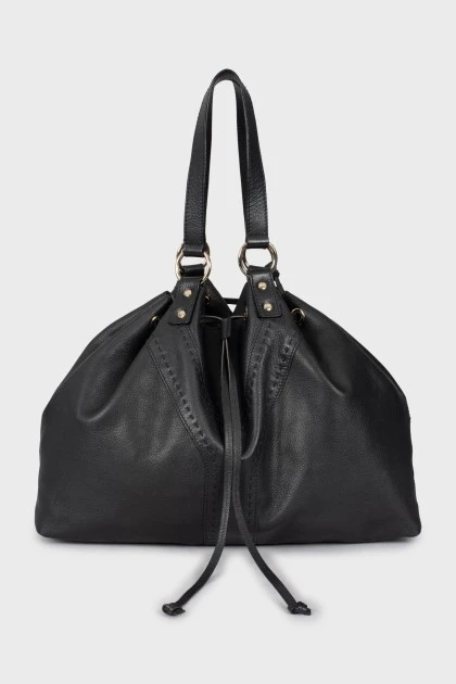 Reversible leather bag