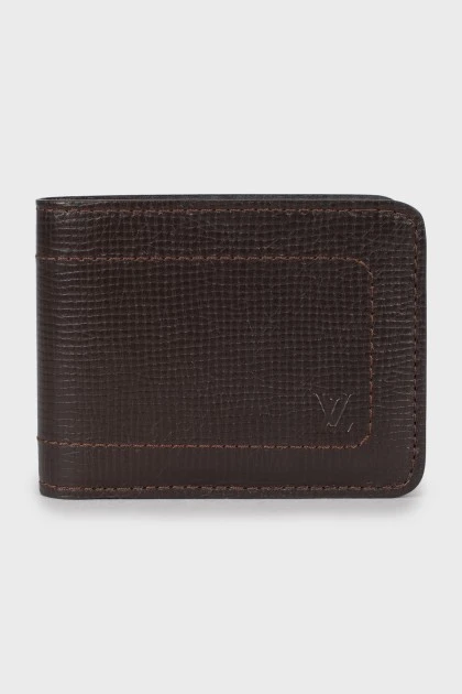 Men's wallet with branded embossing