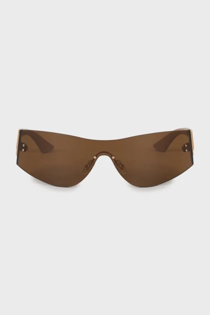Sunglasses mask brown