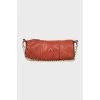 Cylindrical leather bag