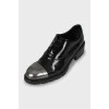 Patent leather oxfords