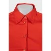 Red short sleeve shirt
