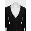 Black cardigan with long sleeves