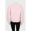 Pink knitted sweater