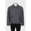 Men's gray jacket with zipper