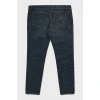 Men's slim fit jeans with buttons