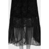 Midi skirt with lace