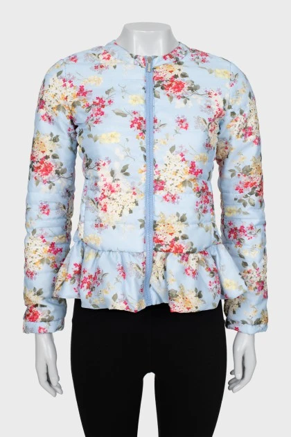 Floral cropped jacket