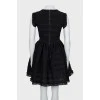 Fitted dress with ruffles