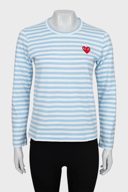 Two-tone striped long sleeve
