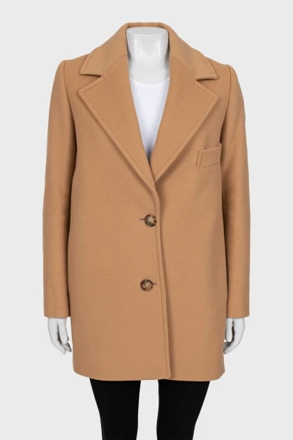 Beige cropped coat
