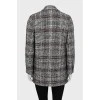 Straight-fit tweed jacket