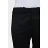 Low-rise wool trousers