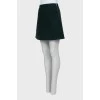Green wool skirt