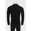 Men's embellished black sweater