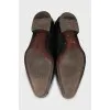 Men's woven leather shoes