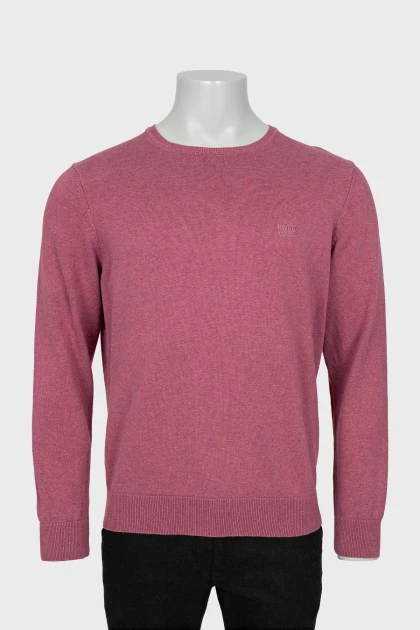 Men's jumper with embroidered logo